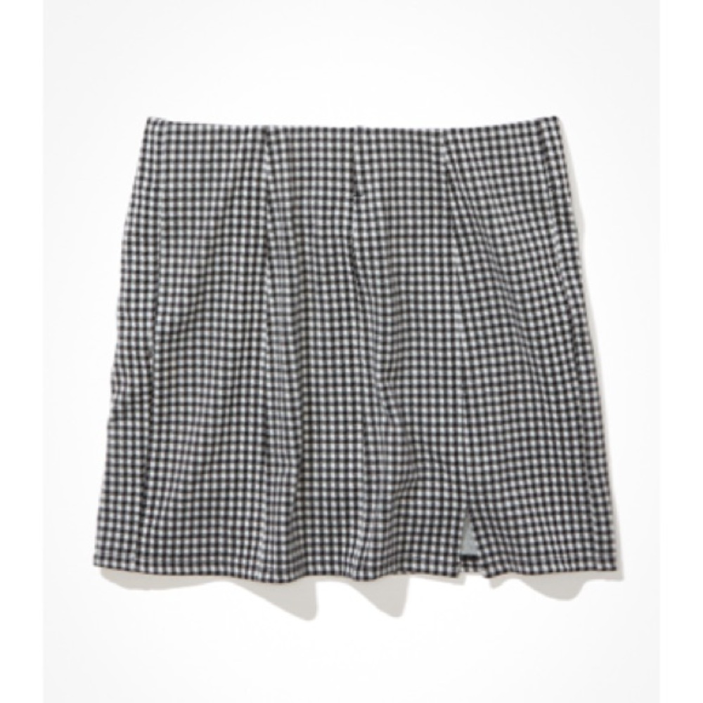 AE Plaid High-Waisted Mini Skirt